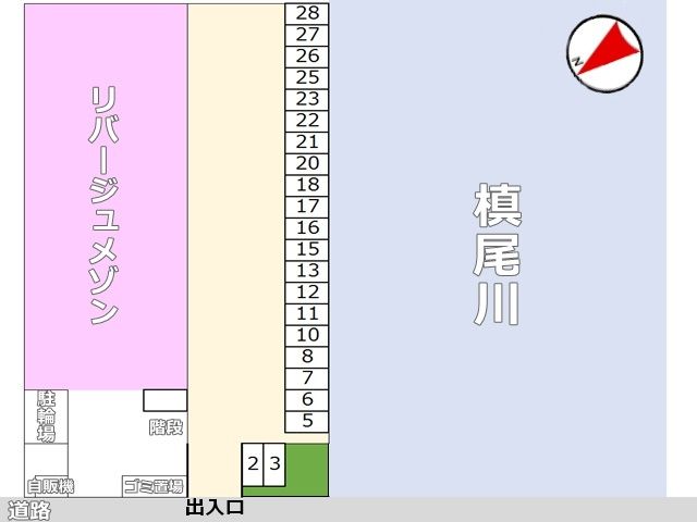 駐車場の配置図です。