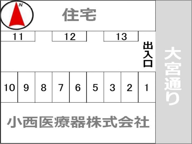 西九条森本町7駐車場の駐車場写真