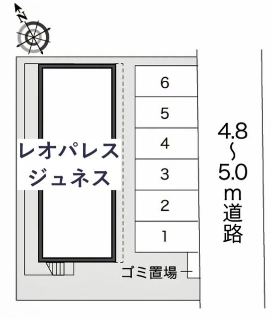 レオパレスジュネス駐車場【16714】の駐車場写真