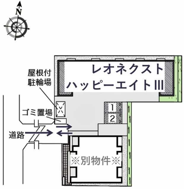 レオネクストハッピーエイトⅢ駐車場【47806】の駐車場写真