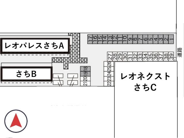 レオパレスさちB駐車場【21333】の駐車場写真