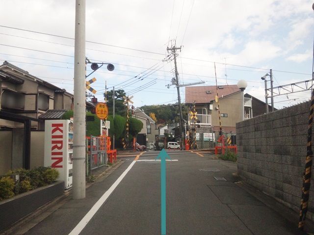 【道順2】直進してください。