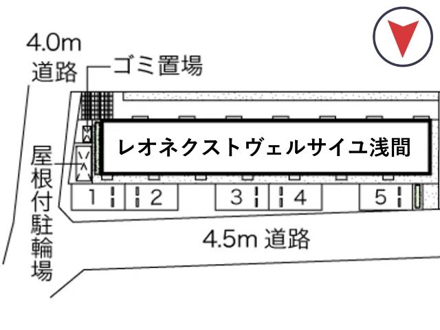 レオネクストヴェルサイユ浅間駐車場【47945】の駐車場写真