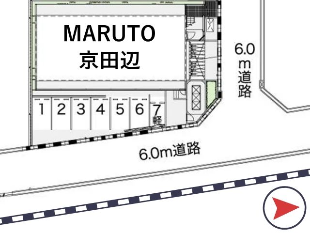 レオパレスMARUTO京田辺駐車場【42649】の駐車場写真