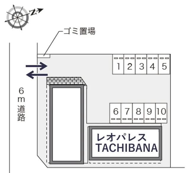 レオパレスTACHIBANA駐車場【11174】の駐車場写真