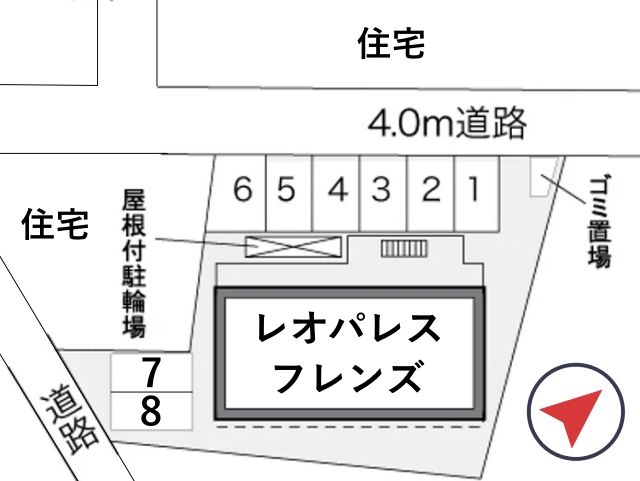 レオパレスフレンズ駐車場【28820】の駐車場写真