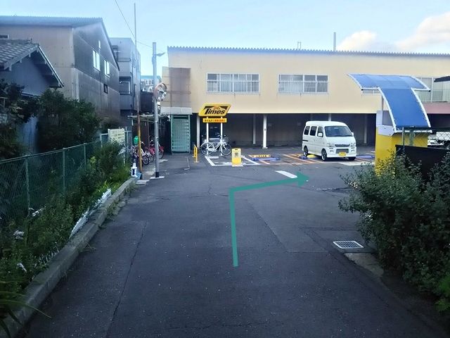 3.右折してください