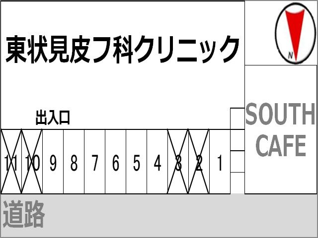 駐車場の配置図です。