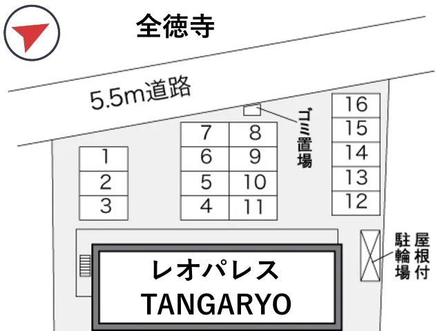 レオパレスTANGARYO駐車場【27884】の駐車場写真