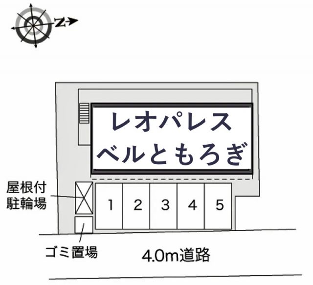 レオパレスベルともろぎ駐車場【31930】の駐車場写真