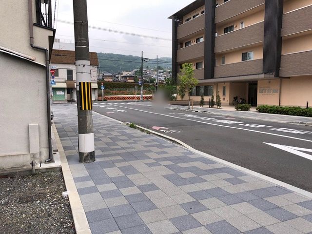 駐車場から、東側を見た景色