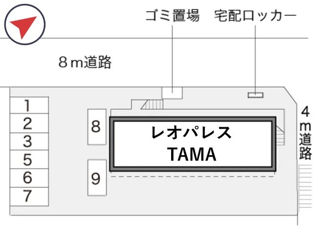 レオパレスTAMA駐車場【10503】の駐車場写真
