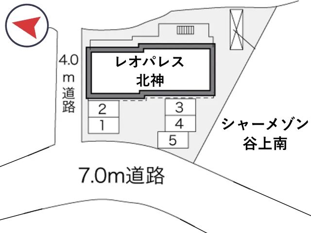 レオパレス北神駐車場【28617】の駐車場写真