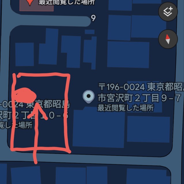 停めやすい大きな駐車場の駐車場写真