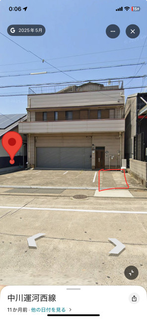 月島町1-6駐車場　一番北側の駐車場写真