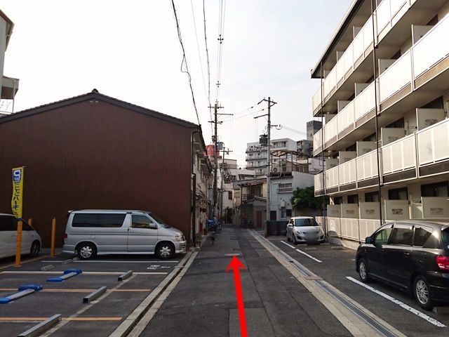 【道順2】直進してください。