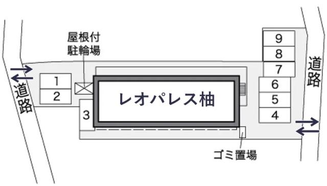 レオパレス柚駐車場【27574】の駐車場写真