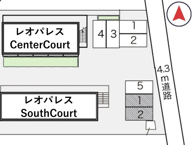 レオパレスSouthCourt駐車場【10458】の駐車場写真