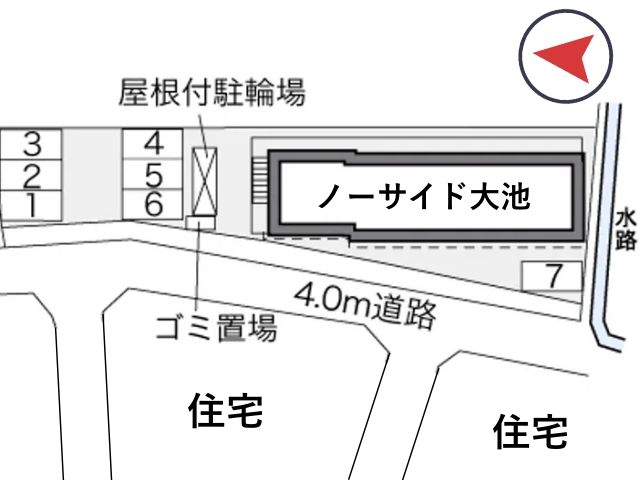 レオパレスノーサイド大池駐車場【28986】の駐車場写真