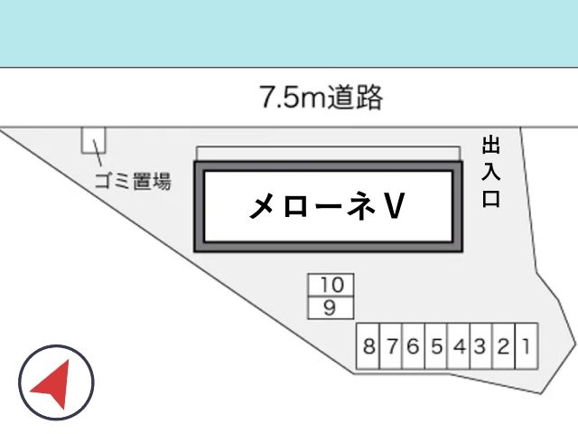 レオパレスメローネⅤ駐車場【21414】の駐車場写真
