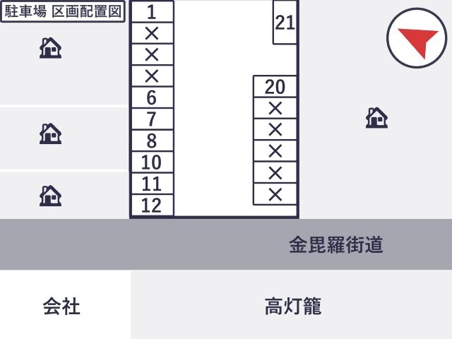 【こんぴらさん参拝に】北野町パーキング（渋滞回避エリア）の駐車場写真