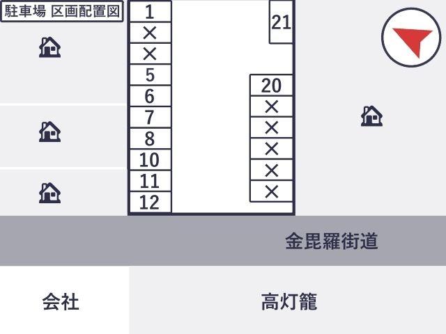 【こんぴらさん参拝に】北野町パーキング（渋滞回避エリア）の駐車場写真