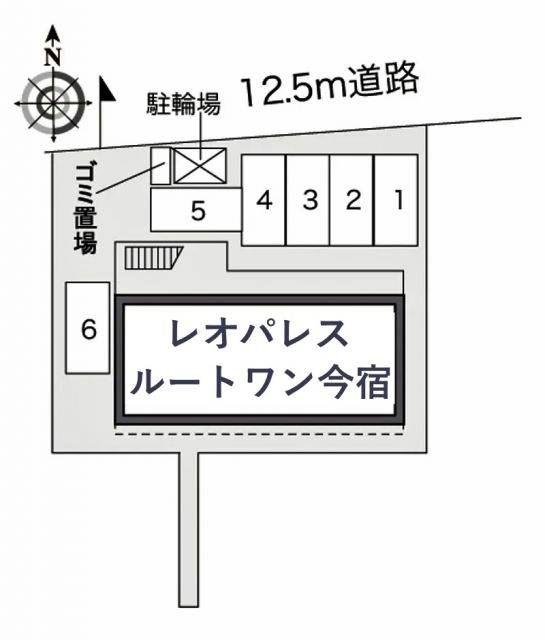 レオパレスルートワン今宿駐車場【24464】の駐車場写真