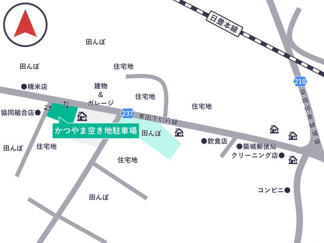 (P01)_【11月30日(日)限定】航空祭専用_かつやま空き地駐車場の駐車場写真