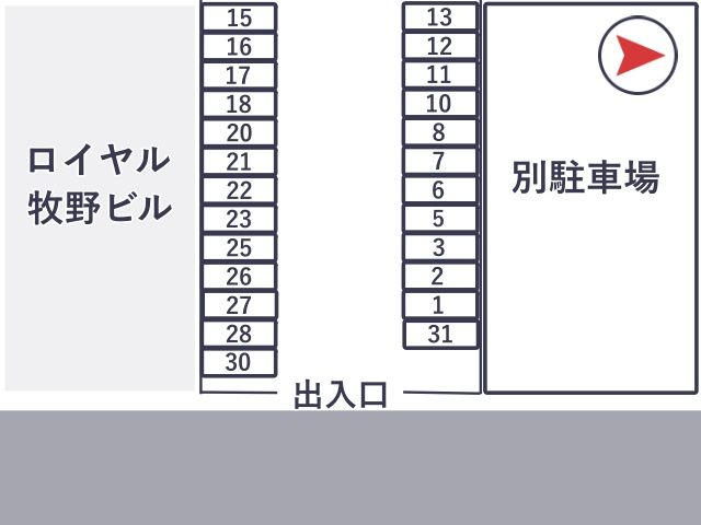 三栗北モータープールの駐車場写真
