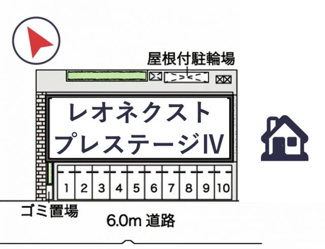 レオネクストプレステージⅣ駐車場【42749】の駐車場写真