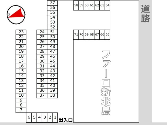 駐車場の配置図です。
