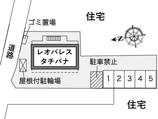 レオパレスタチバナ駐車場【35207】の駐車場写真