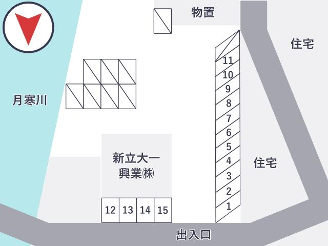 新立大一興業駐車場【土日：0:00~23:59】の駐車場写真