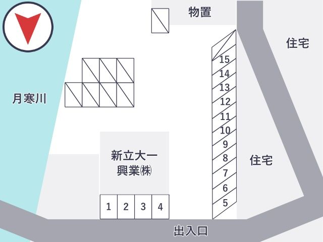 新立大一興業駐車場【土日：0:00~23:59】の駐車場写真