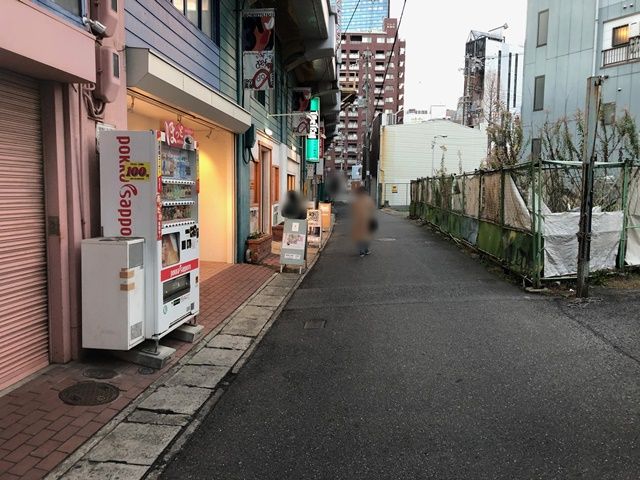 一方通行の進行方向から見た景色はこちらです