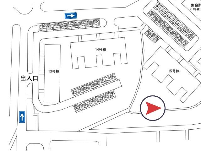 狭山団地駐車場(13号棟付近)の駐車場写真