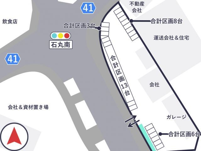 スプーンゲート徒歩14分 鈴鹿市国府町駐車場の駐車場写真