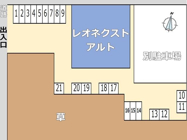 駐車場の配置図です。