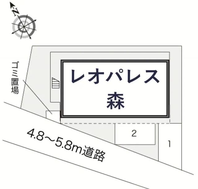 レオパレス森駐車場【15839】の駐車場写真