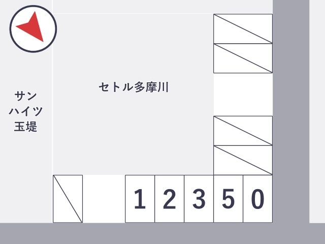 玉堤1丁目8-13▽アキッパ駐車場の駐車場写真
