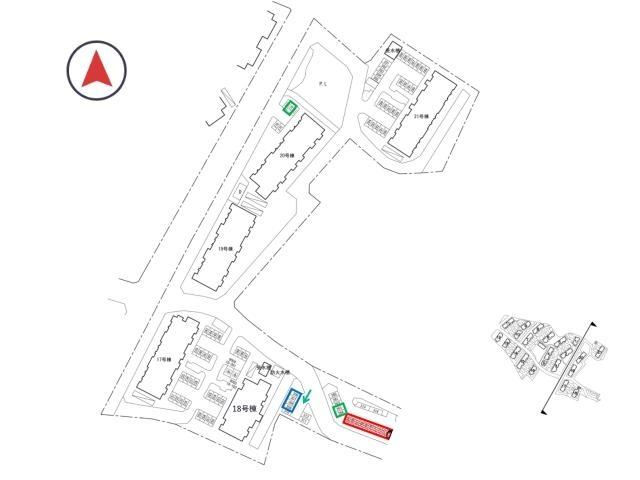堺福田 団地駐車場(18号棟付近)の駐車場写真