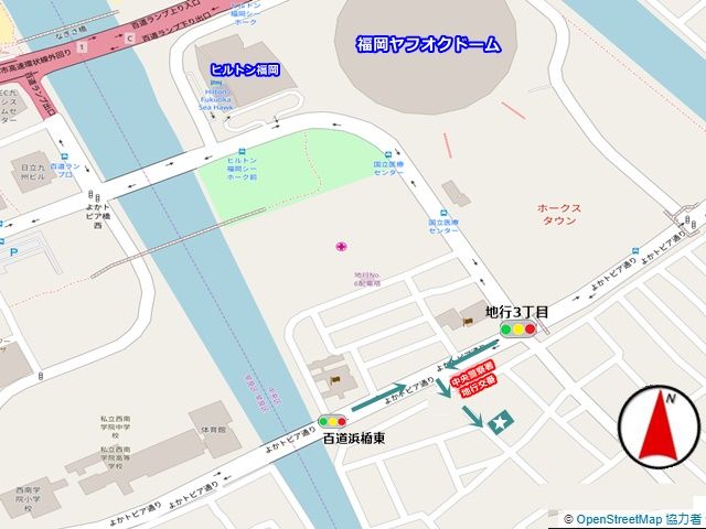 駐車場の位置をご確認ください。