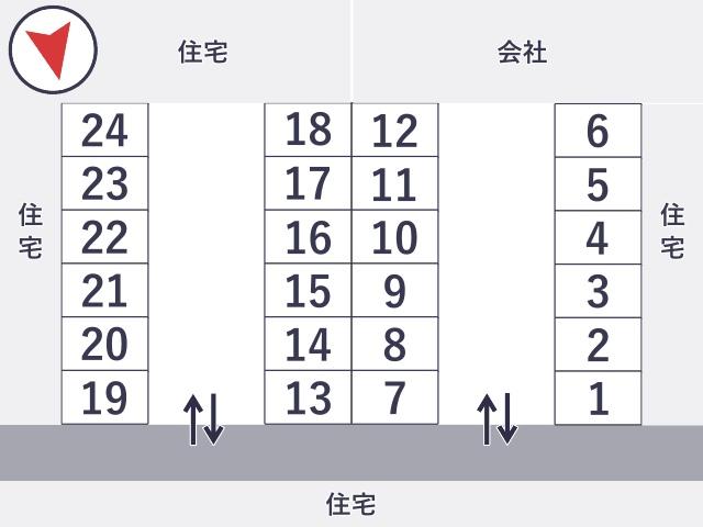 【曽根田駅まで徒歩5分!】天神町4 月極☆アキッパ駐車場の駐車場写真