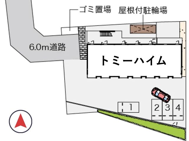 ミランダトミーハイム駐車場【55697】の駐車場写真