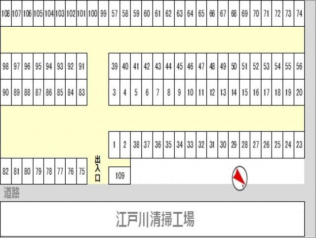1620江戸川二丁目駐車場 (108)の駐車場写真