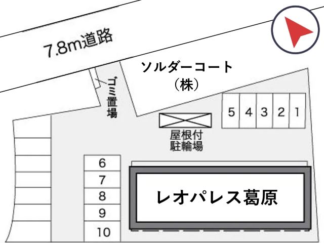 レオパレス葛原駐車場【27682】の駐車場写真