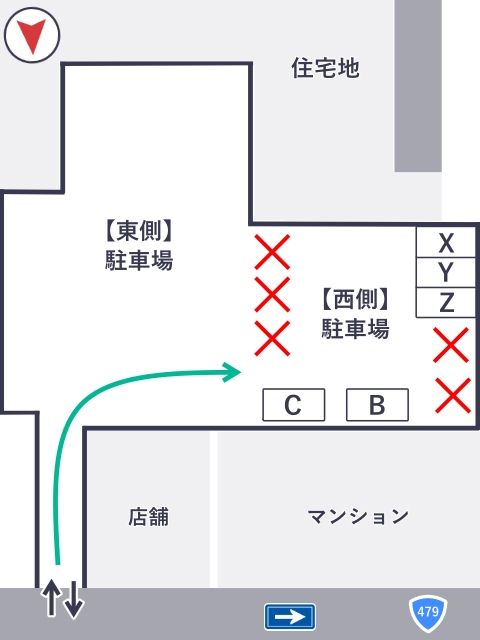 前田モータープール【西側】の駐車場写真