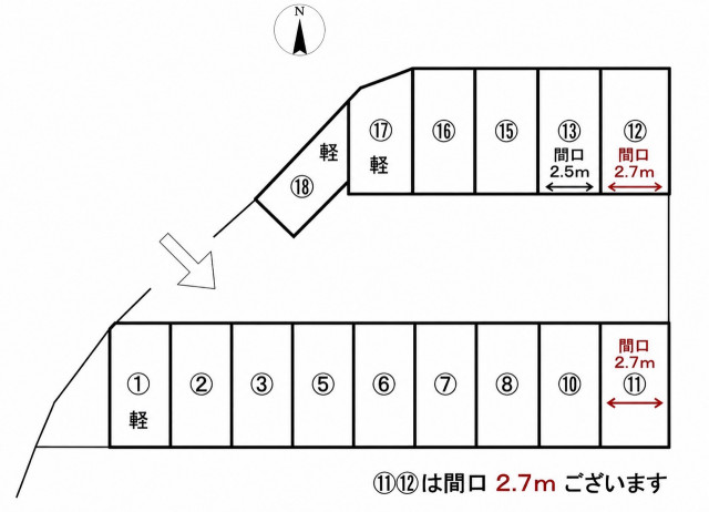 法隆寺駅南駐車場モータープールの駐車場写真