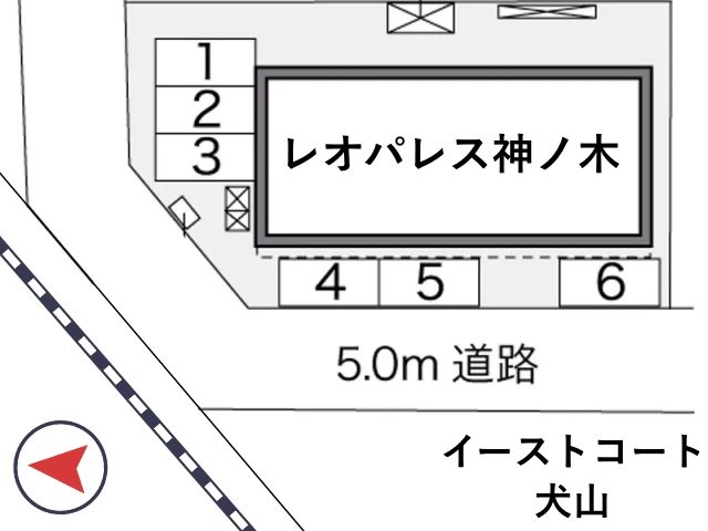 レオパレス神ノ木駐車場【33756】の駐車場写真
