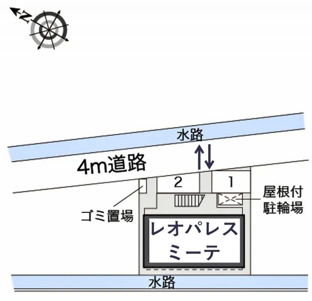 レオパレスミーテ駐車場【15549】の駐車場写真